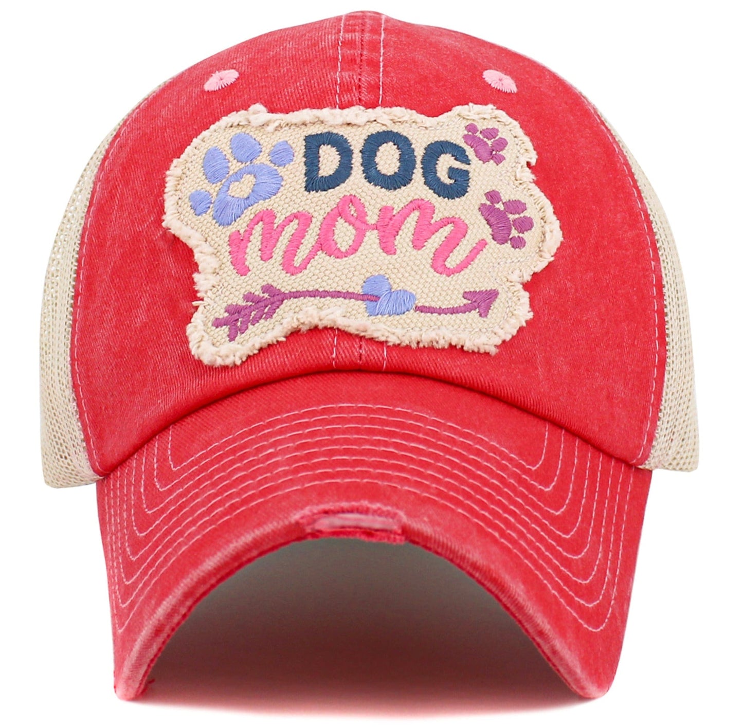 Dog Mom Meshback Baseball Cap