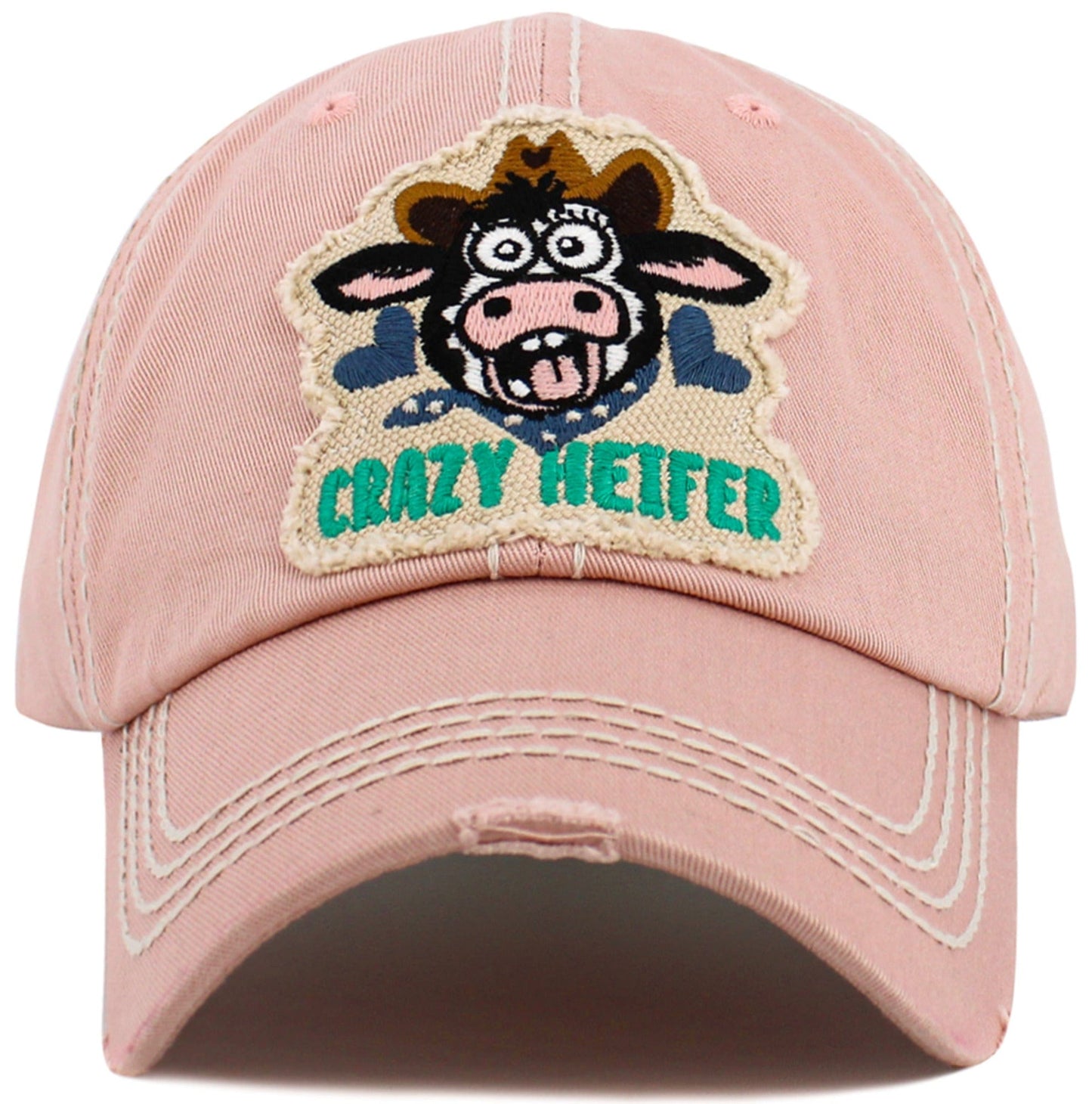 Crazy Heifer Vintage Baseball Cap