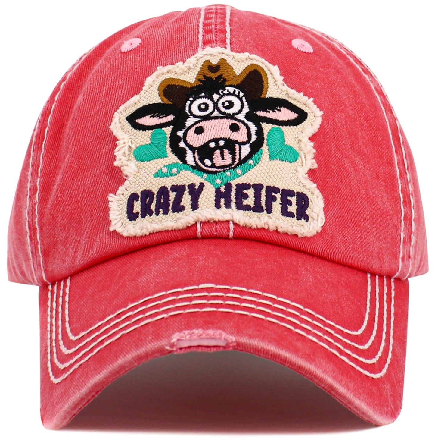 Crazy Heifer Vintage Baseball Cap