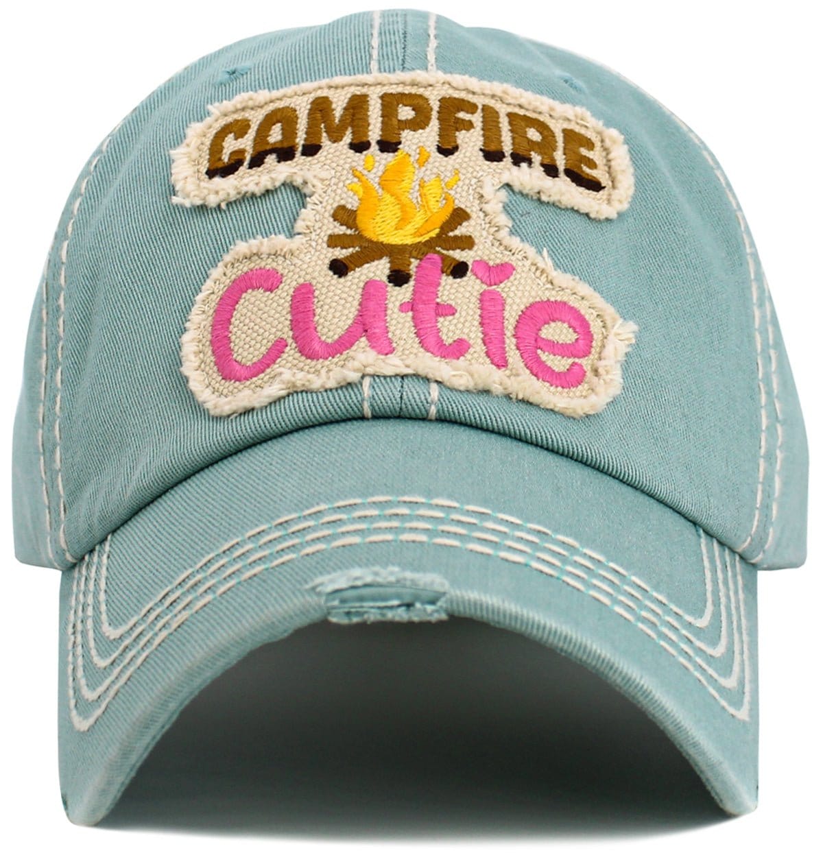 "Campfire Cutie" Vintage Washed Baseball Cap