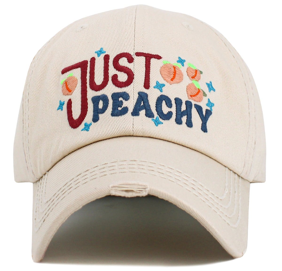 "Just Peachy" Vintage Washed Baseball Cap