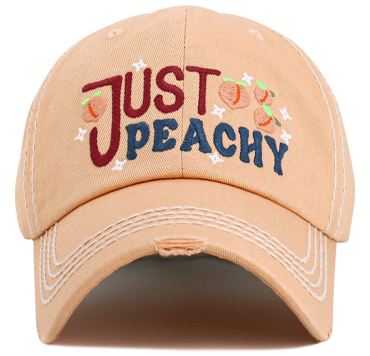 "Just Peachy" Vintage Washed Baseball Cap