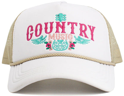 "Country Music" Vintage Washed Baseball Cap