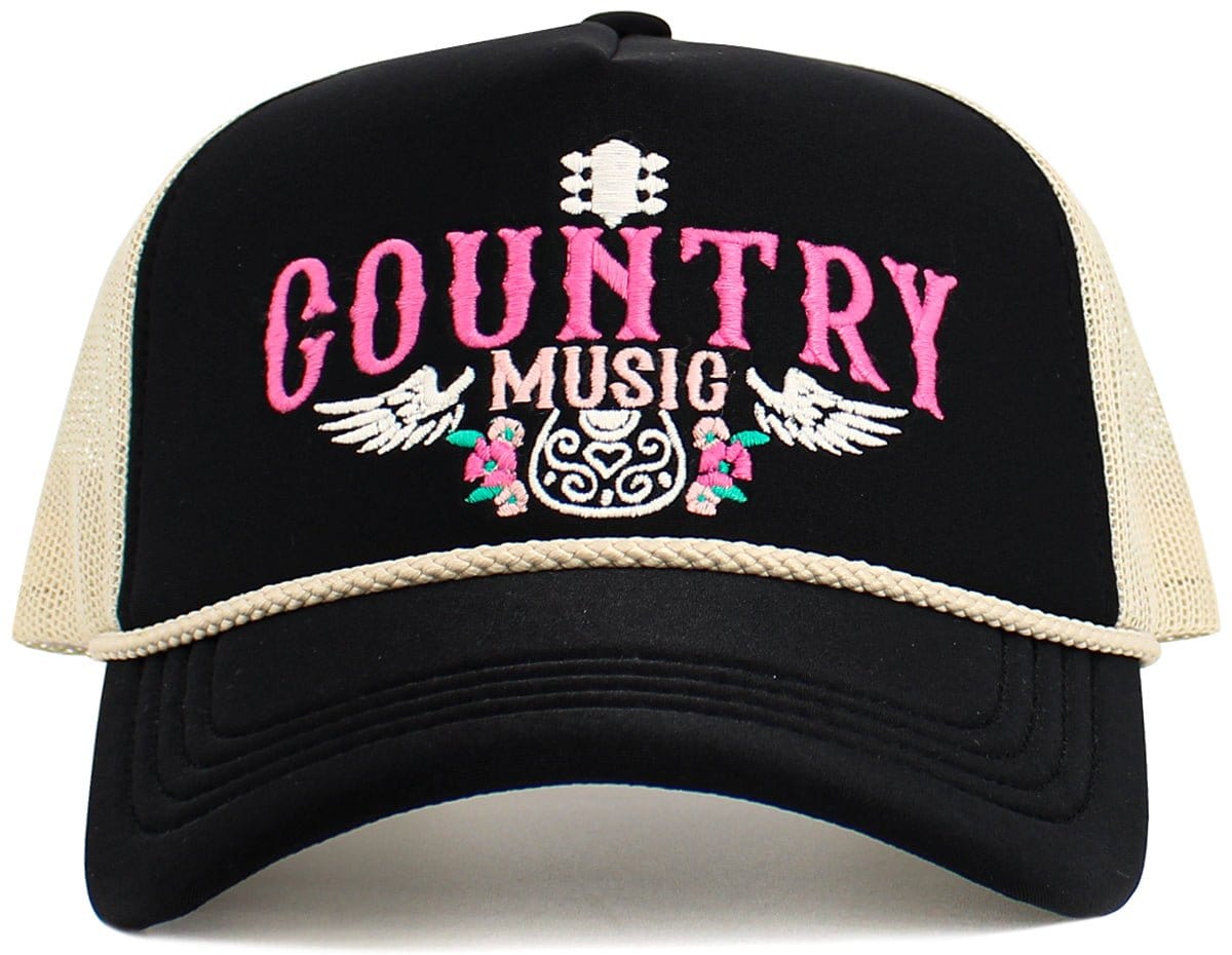 "Country Music" Vintage Washed Baseball Cap