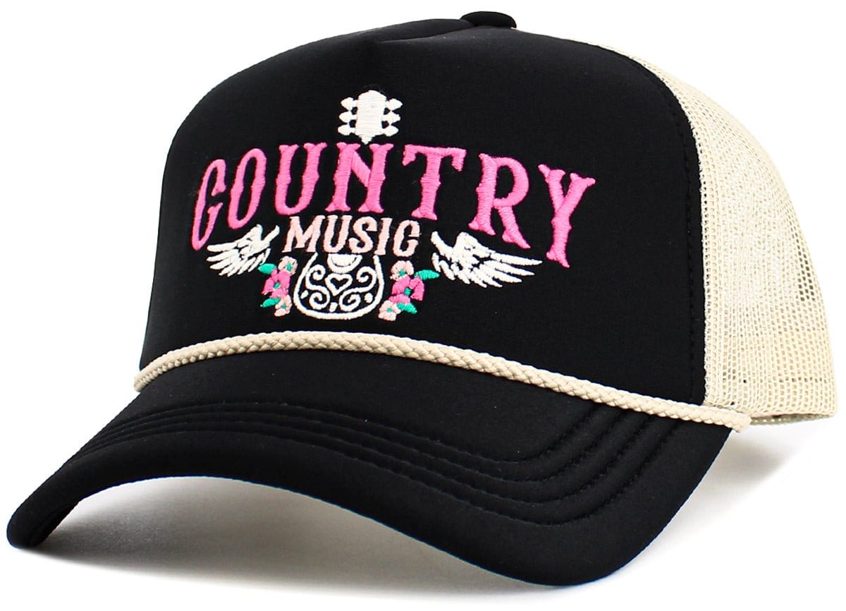 "Country Music" Vintage Washed Baseball Cap