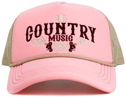 "Country Music" Vintage Washed Baseball Cap