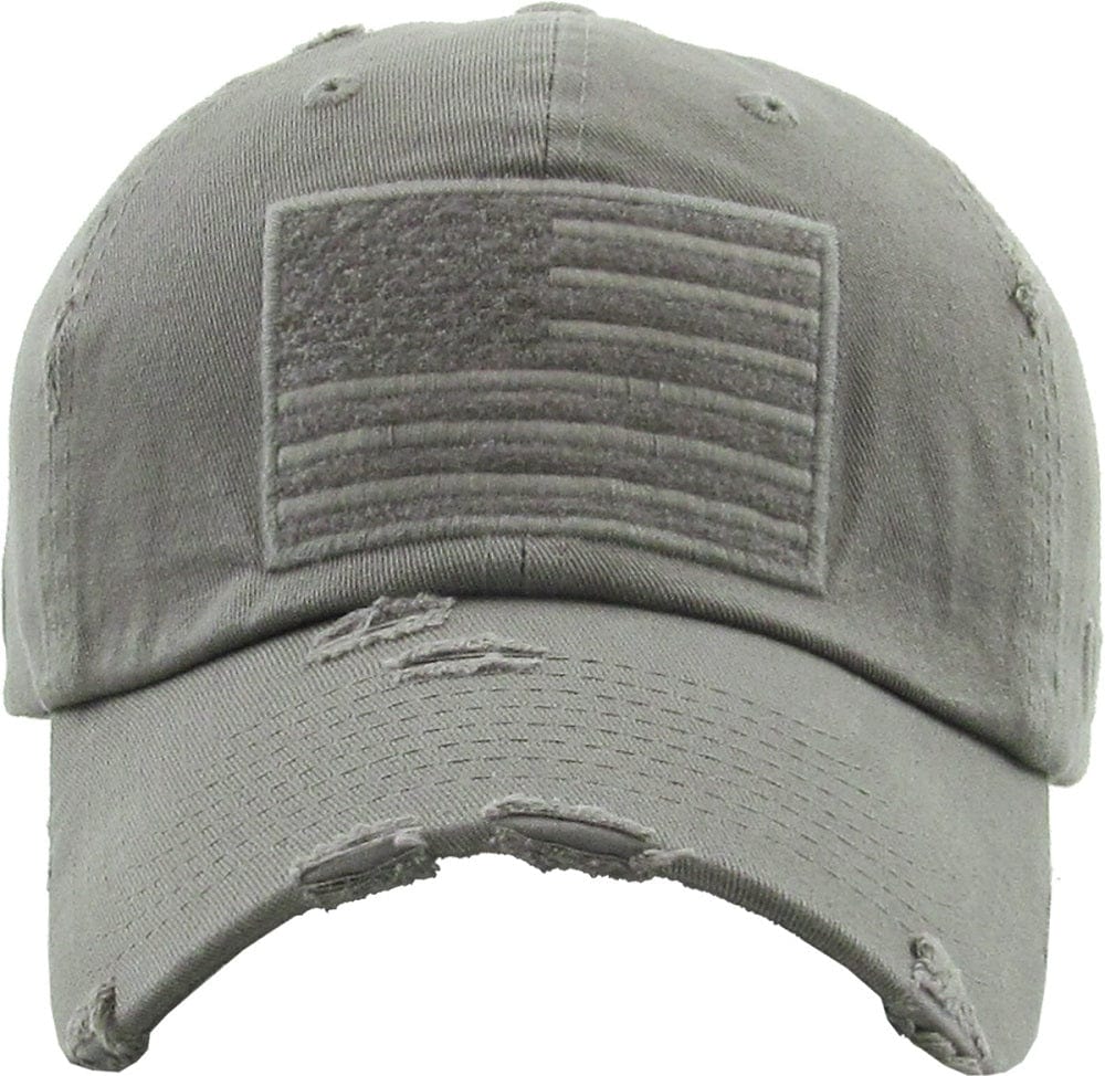 American Flag Washed Vintage Distressed Baseball Cap