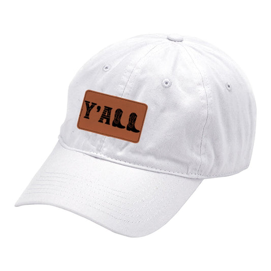 YAll Camel Patch White Cap