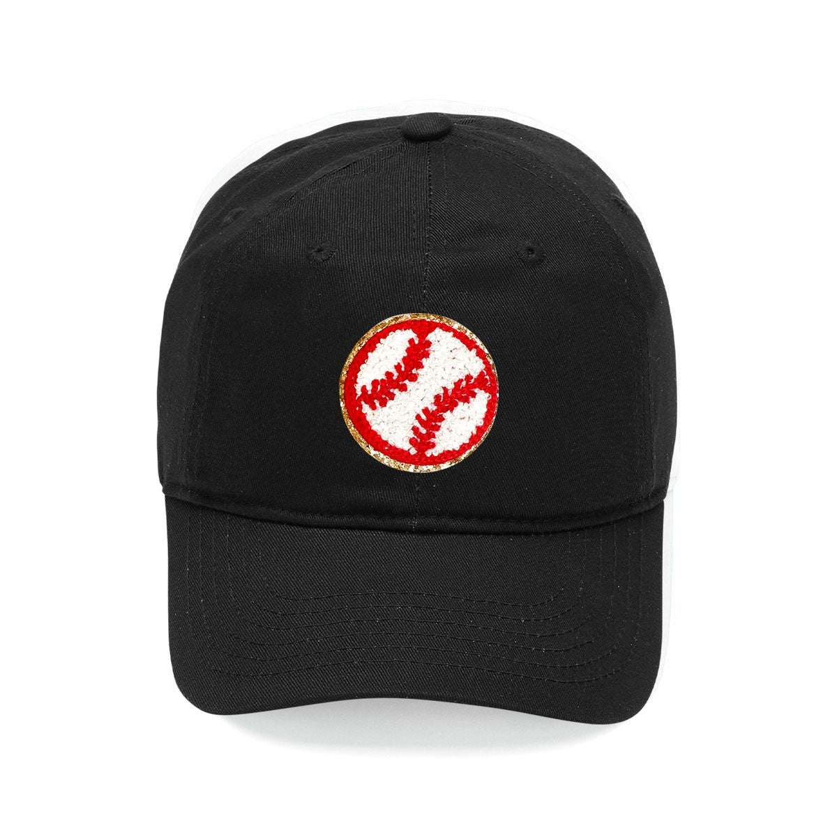 Baseball Varsity Patch Black Cap