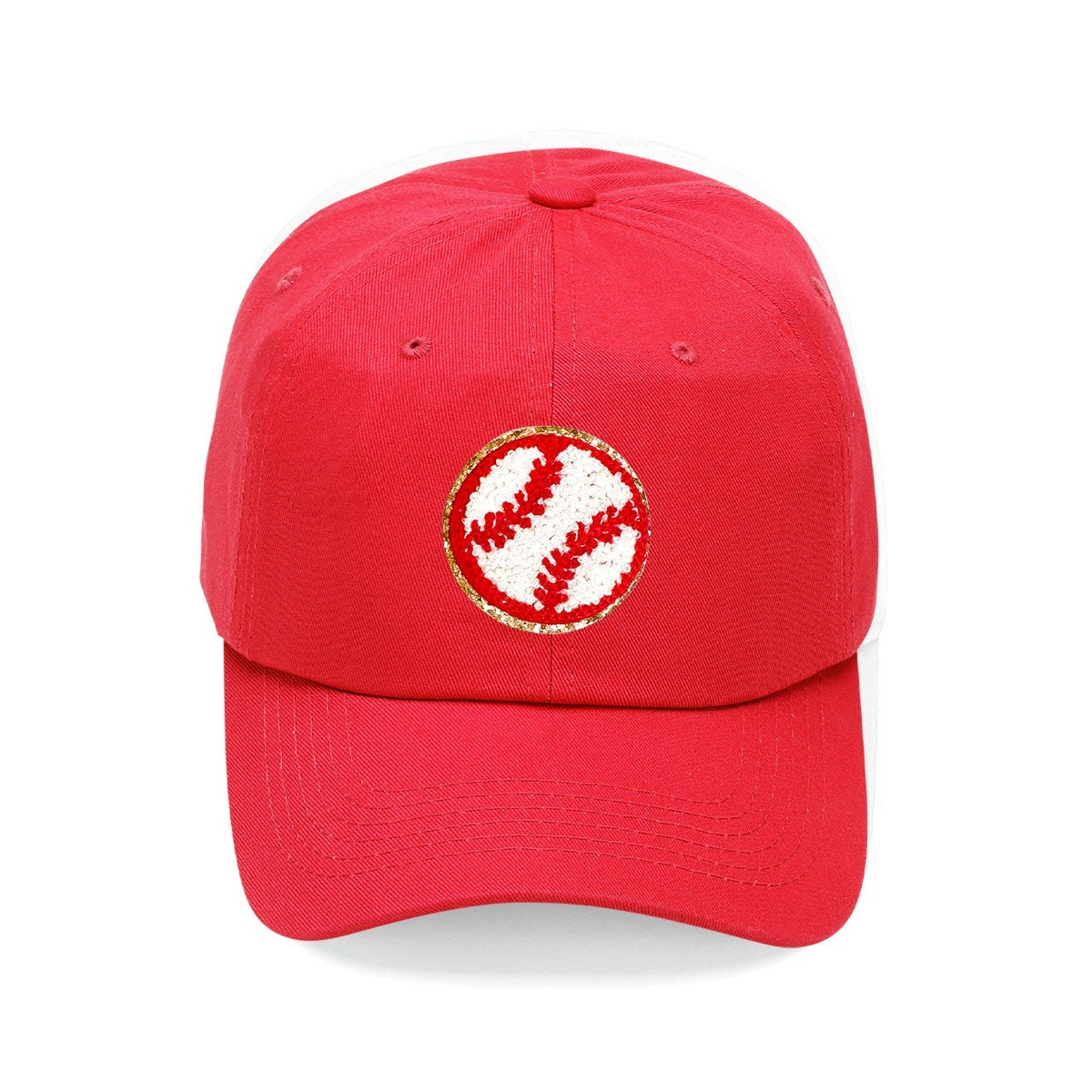 Baseball Varsity Patch Red Cap