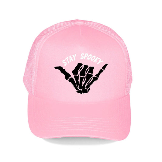 Stay Spooky Light Pink Trucker Hat