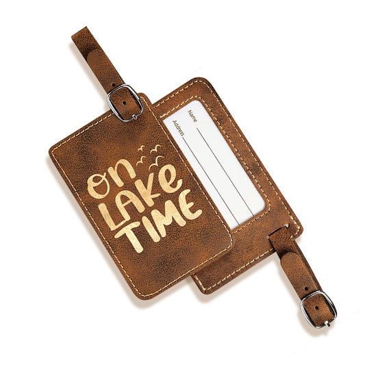 On Lake Time Luggage Tag