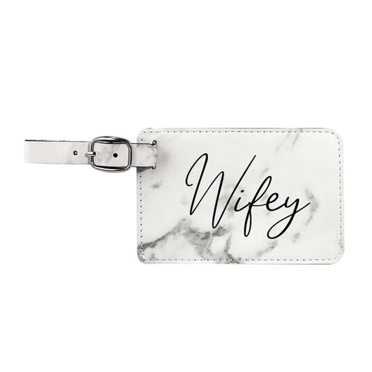 Wifey Marble Luggage Tag