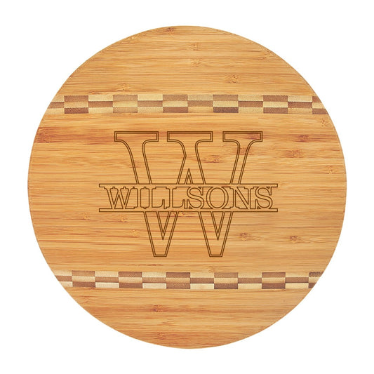 Personalized Name Round Cutting Board