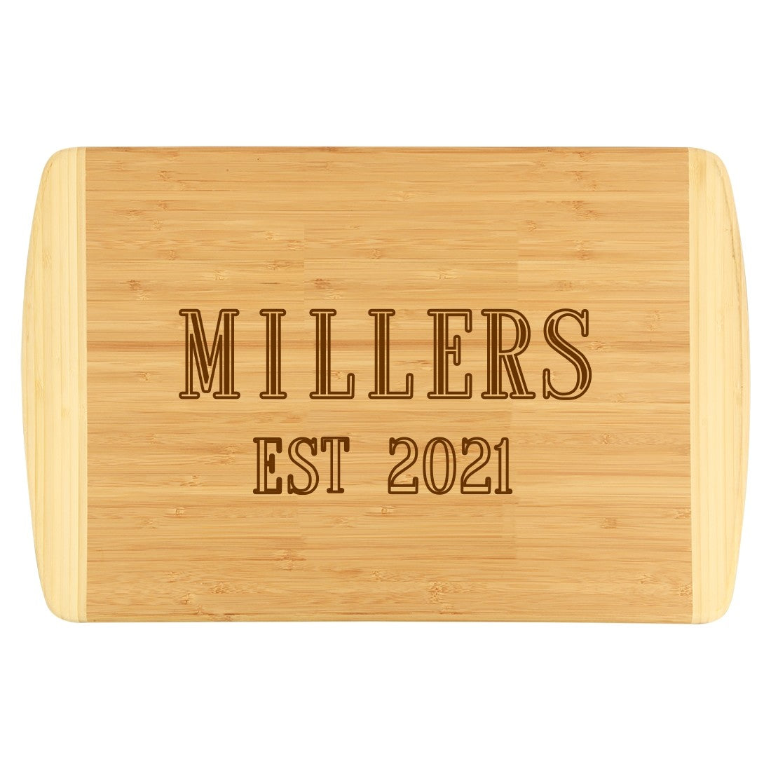 Personalized EST. Year Two-Tone Cutting Board