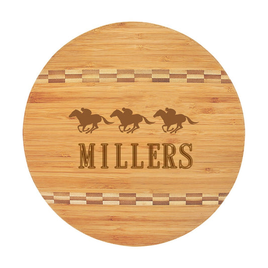 Personalized Horse Round Cutting Board