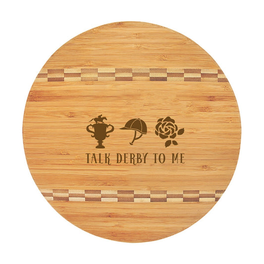 Talk Derby To Me Round Cutting Board