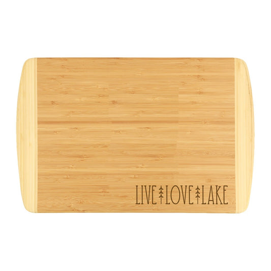 Live, Love, Lake Two-Tone Cutting Board