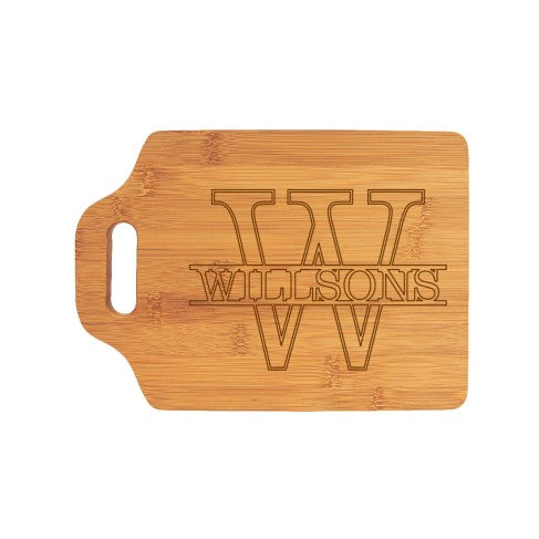 Personalized Single Initial Name Cutting Board