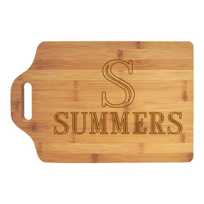 Personalized Single Initial Name Cutting Board