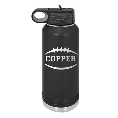 Personalized Water Bottle With Football Design