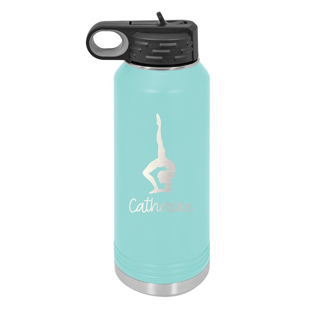 Personalized Water Bottle With Gymnastics Design