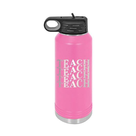 Teach 32oz. Insulated Water Bottle