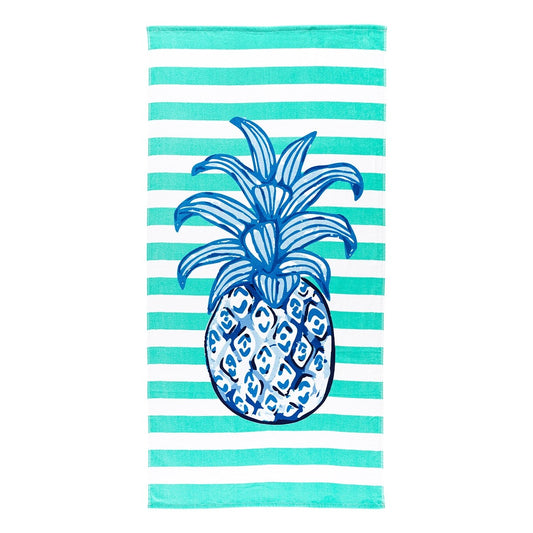 Personalized Pineapple Beach Towel