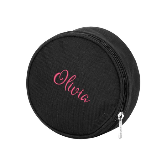 Personalized Black Travel Jewelry Case