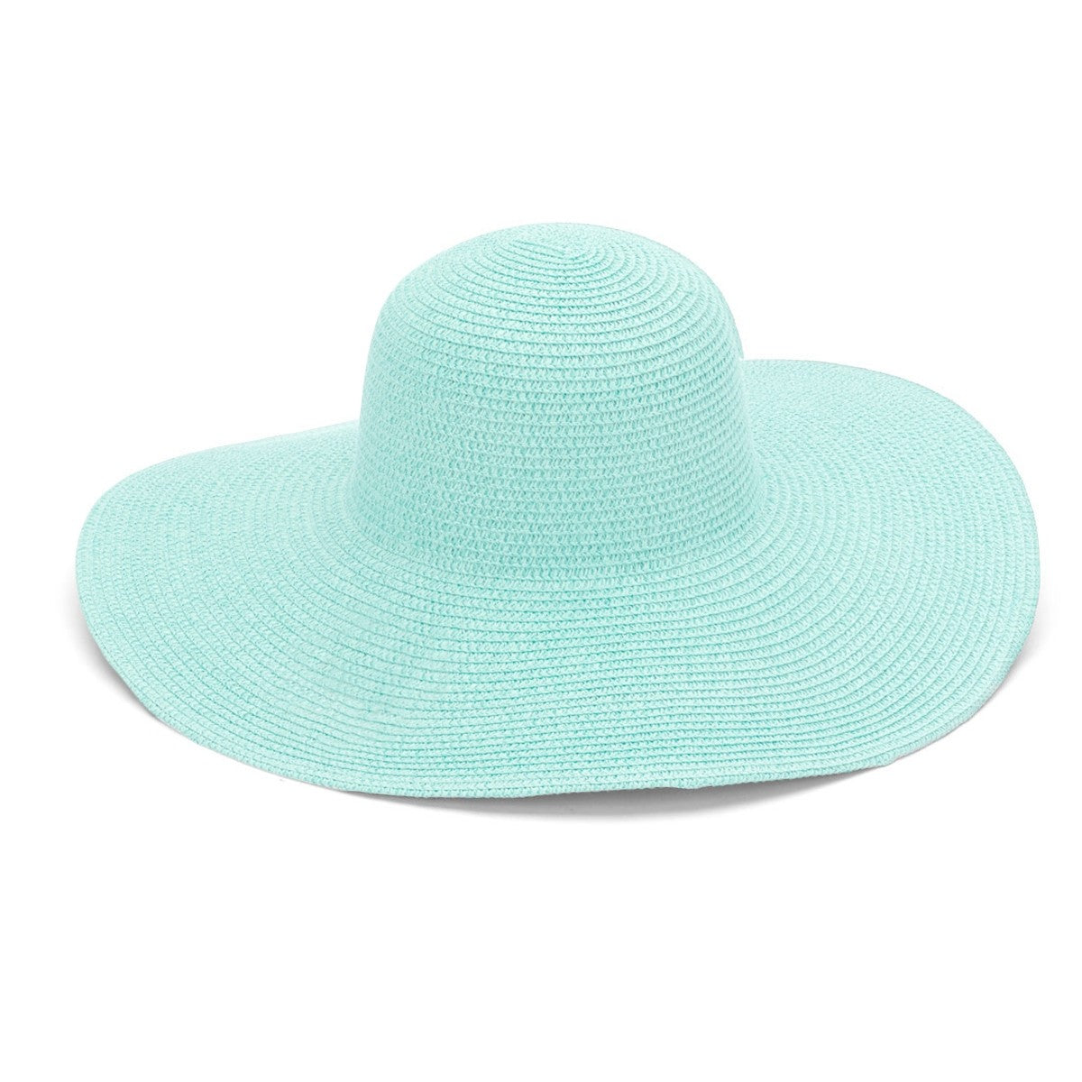 Personalized Light Mint Adult Floppy Beach Hat