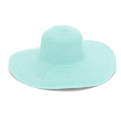 Personalized Light Mint Adult Floppy Beach Hat