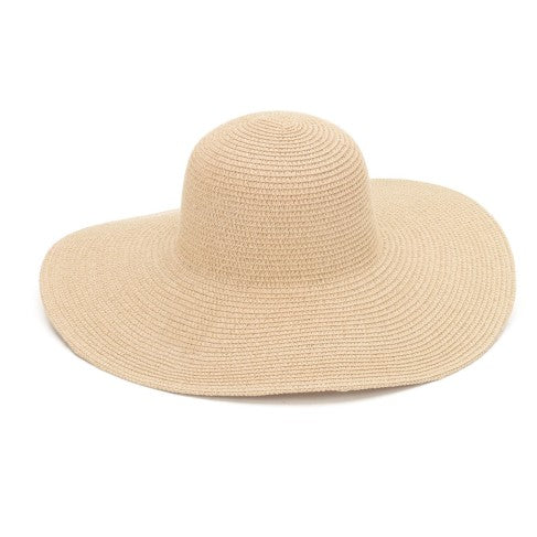 Personalized Natural Adult Floppy Beach Hat