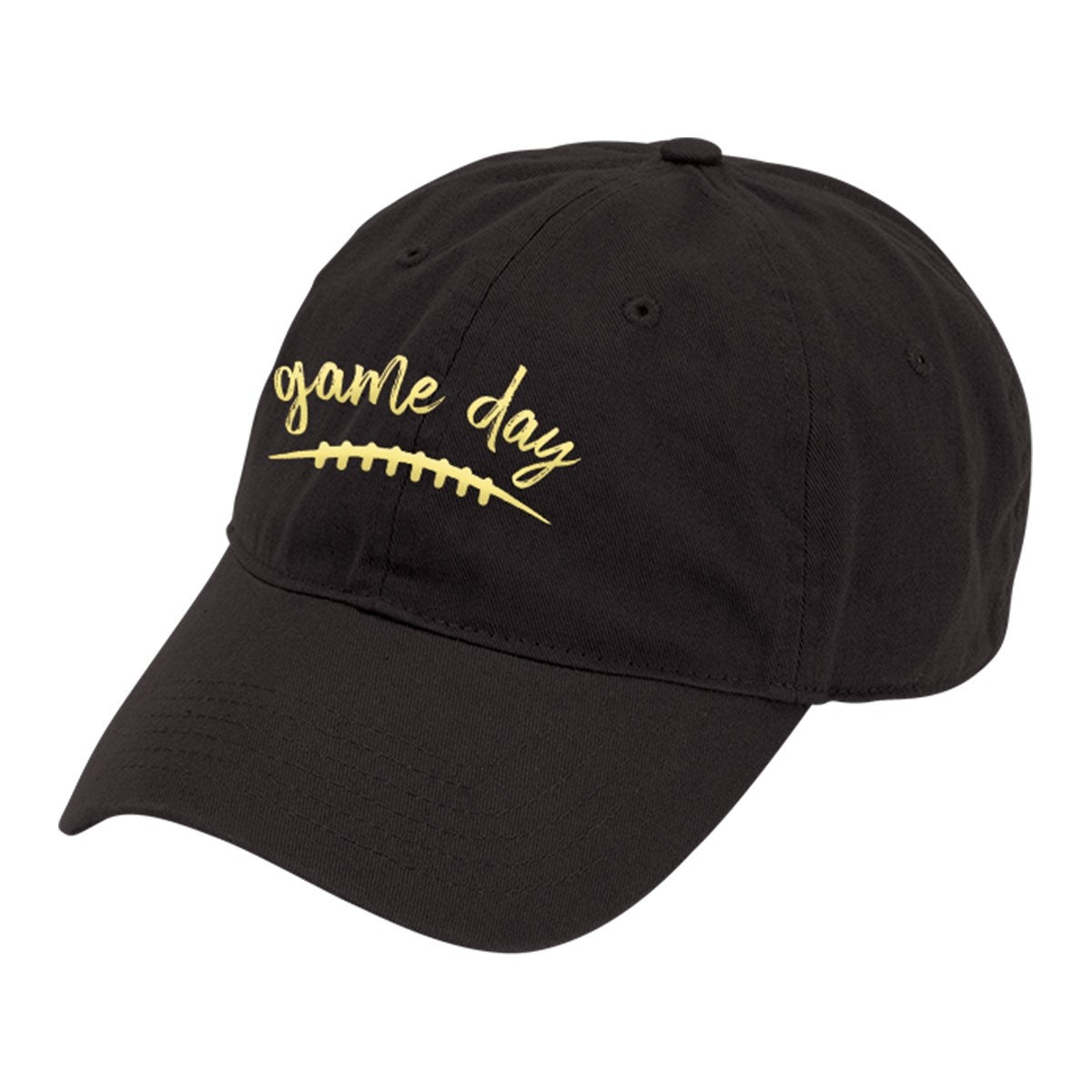 Gold Game Day Black Cap