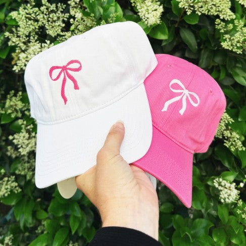 Bow Hot Pink Cap