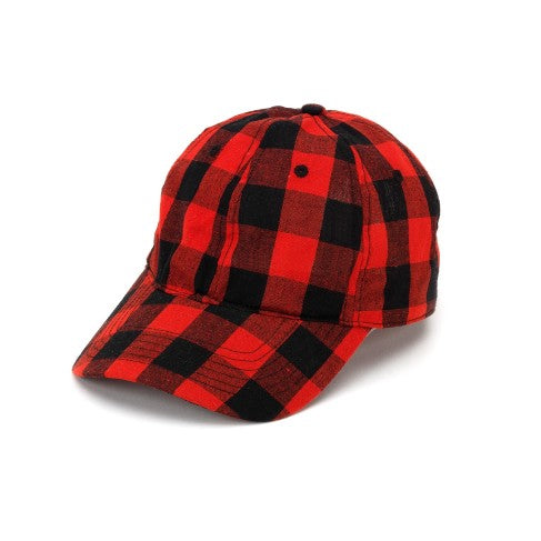 Red Buffalo Check Cap