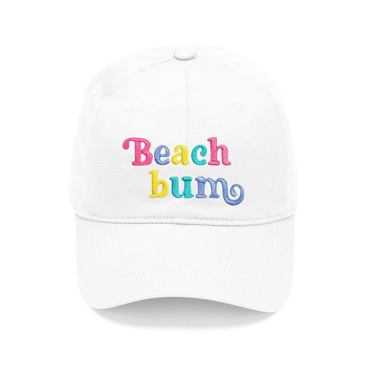 Beach Bum White Cap