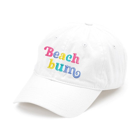 Beach Bum White Cap