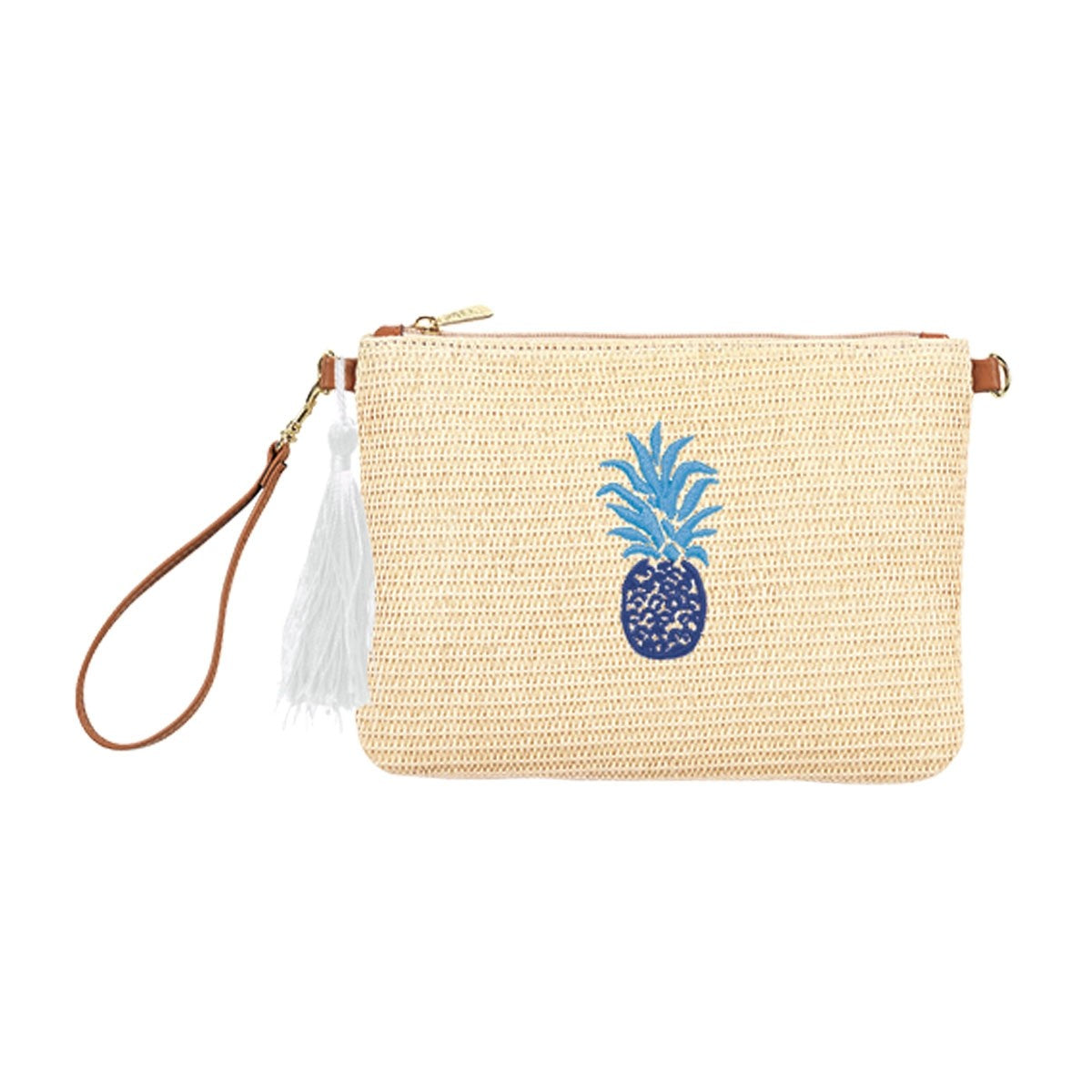 Blue Pineapple Hilton Wristlet