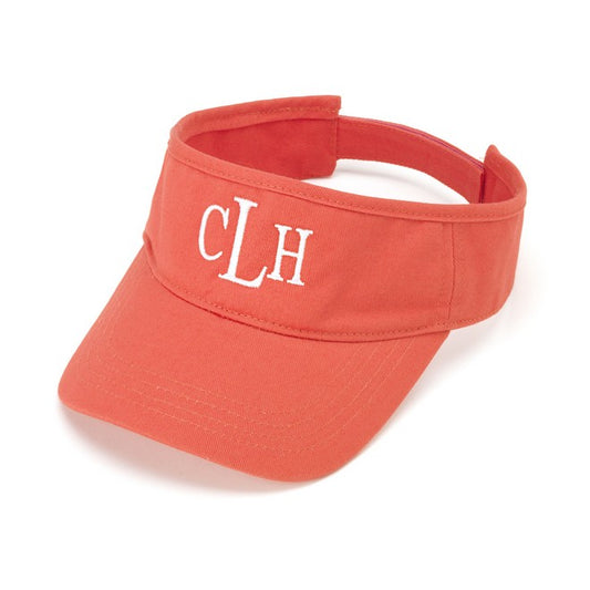 Personalized Coral Twill Visor