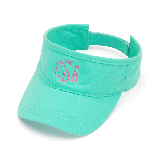 Personalized Mint Twill Visor