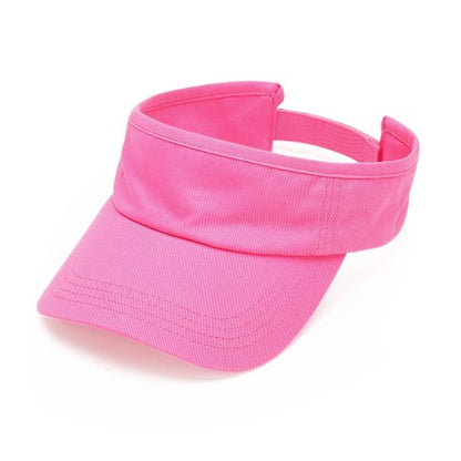 Personalized Hot Pink Twill Visor