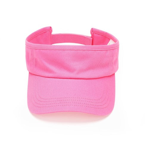 Personalized Hot Pink Twill Visor