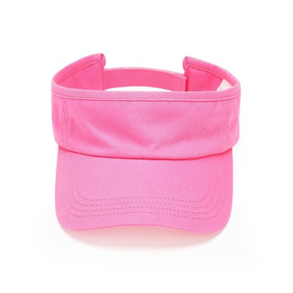 Personalized Hot Pink Twill Visor