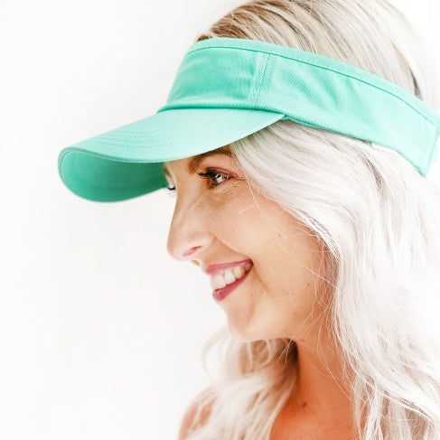 Personalized Mint Twill Visor