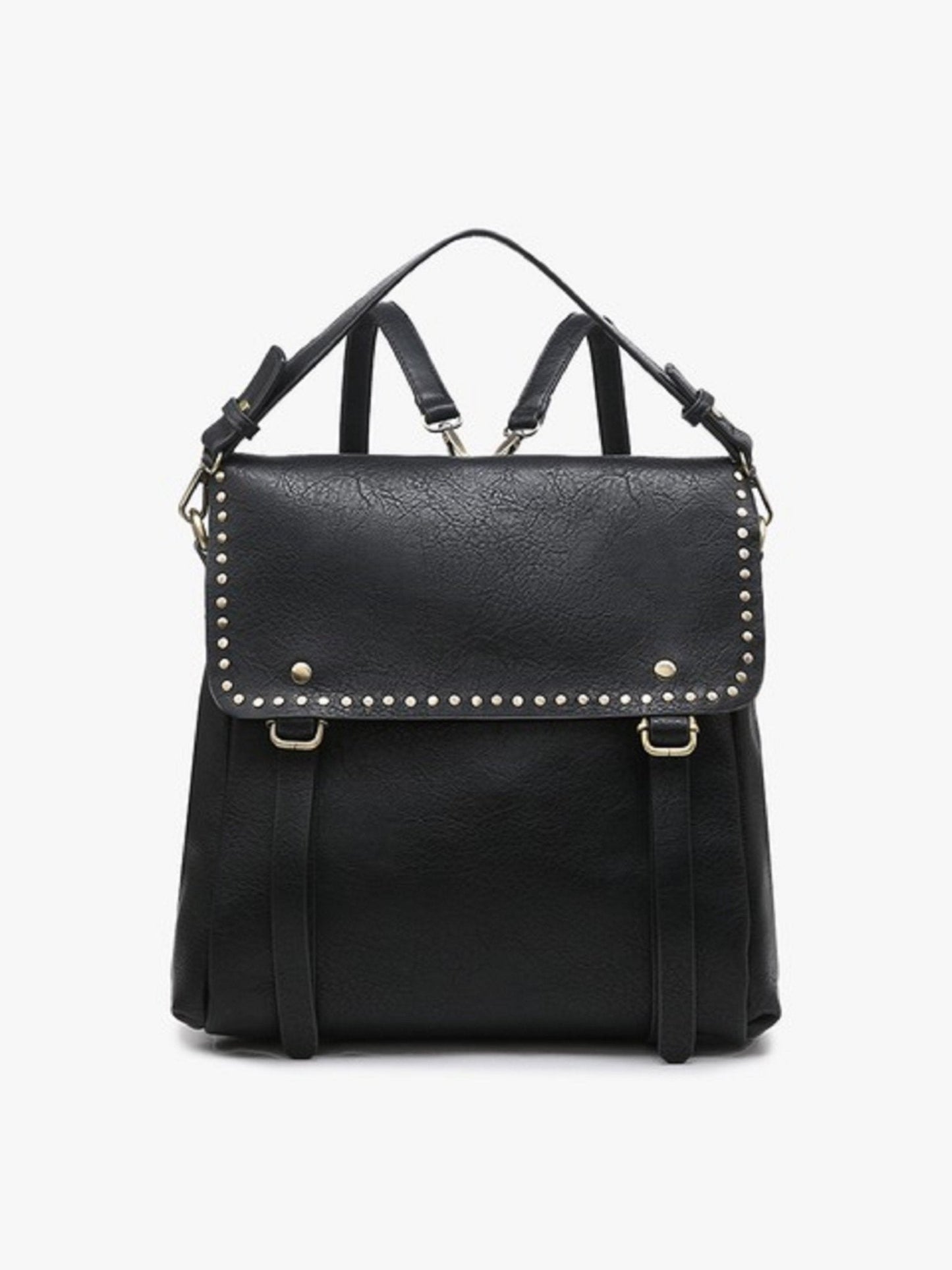 Indigo Convertible Backpack w/ Stud Details