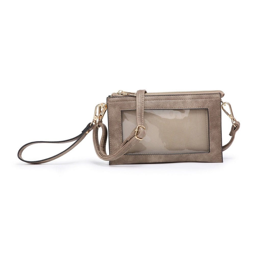 Three Compartments Crossbody w/Clear Phone Window