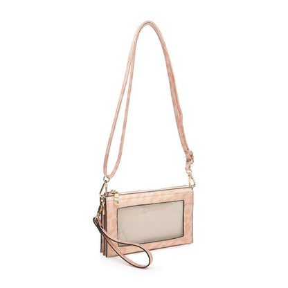 Three Compartments Crossbody w/Clear Phone Window