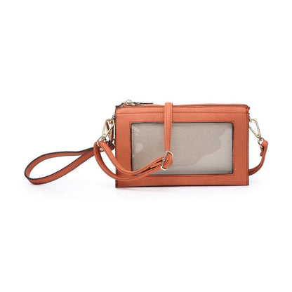 Three Compartments Crossbody w/Clear Phone Window