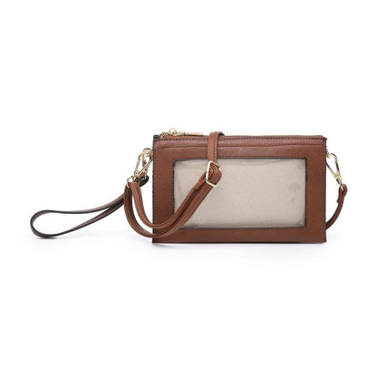 Three Compartments Crossbody w/Clear Phone Window