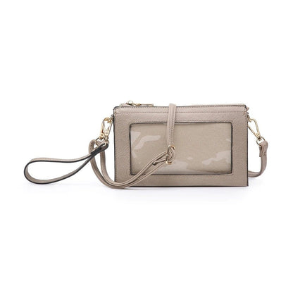 Three Compartments Crossbody w/Clear Phone Window